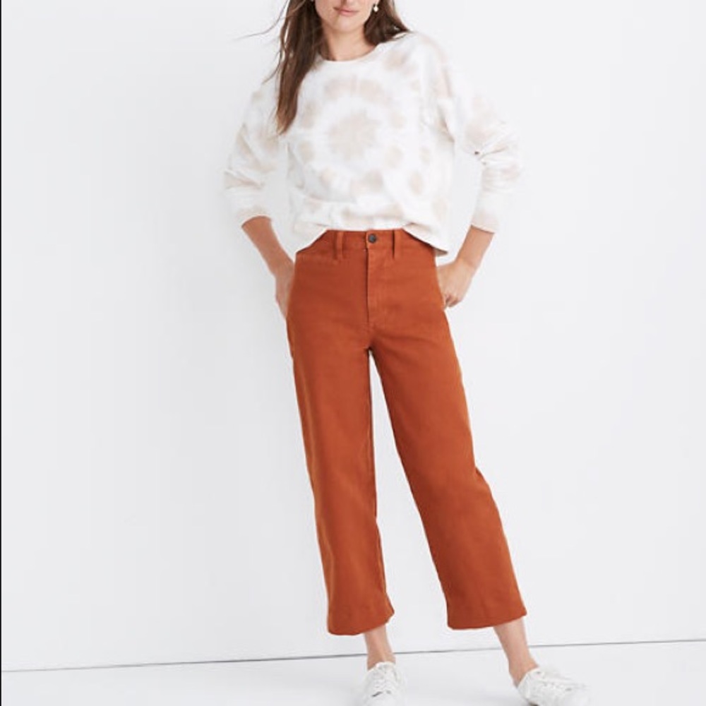 Madewell Slim Emmett Wide Leg Crop Jeans - Sz. 24